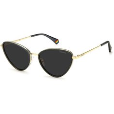 Солнцезащитные очки Polaroid, серый, золотой