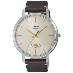 Наручные часы CASIO Collection MTP-B100L-9E, черный, бежевый