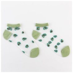 Носки , размер 23, зеленый