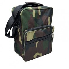 Сумка , зеленый, коричневый