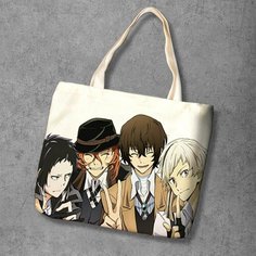 Сумка шоппер Anime Dakimakura, фактура рельефная, мультиколор