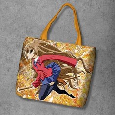 Сумка шоппер Anime Dakimakura, фактура рельефная, мультиколор