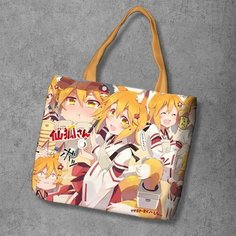 Сумка шоппер Anime Dakimakura, фактура рельефная, мультиколор