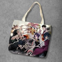 Сумка шоппер Anime Dakimakura, фактура рельефная, мультиколор