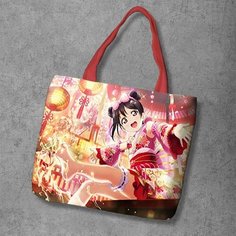 Сумка шоппер Anime Dakimakura, фактура рельефная, мультиколор