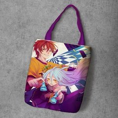 Сумка шоппер Anime Dakimakura, фактура рельефная, мультиколор
