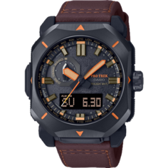 Наручные часы CASIO Pro Trek 81408, черный, коричневый