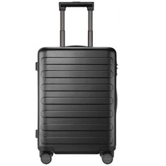 Чемодан-самокат NINETYGO Rhine Luggage, 66 л, размер M, черный, белый