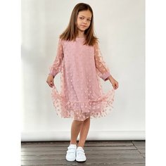 Платье Бушон, размер 128-134, розовый