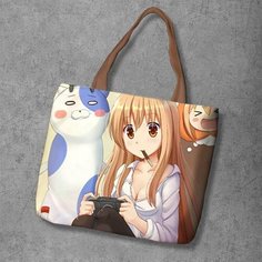 Сумка шоппер Anime Dakimakura, фактура рельефная, мультиколор