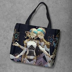 Сумка шоппер Anime Dakimakura, фактура рельефная, мультиколор