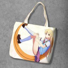 Сумка шоппер Anime Dakimakura, фактура рельефная, мультиколор