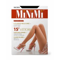 Колготки MiNiMi Vittoria, 15 den, размер 5, черный