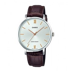 Наручные часы CASIO Collection LTP-VT01L-7B2, серебряный, коричневый