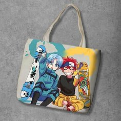 Сумка шоппер Anime Dakimakura, фактура рельефная, мультиколор