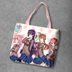 Сумка шоппер Anime Dakimakura, фактура рельефная, мультиколор