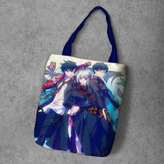 Сумка шоппер Anime Dakimakura, фактура рельефная, мультиколор