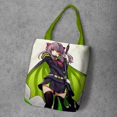 Сумка шоппер Anime Dakimakura, фактура рельефная, мультиколор