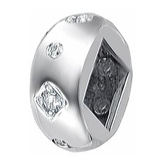 Подвеска Эстет, серебро, 925 проба, родирование, фианит