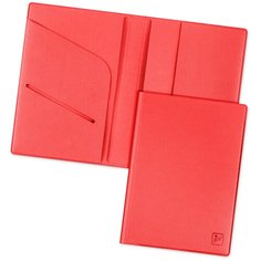 Обложка для паспорта Flexpocket из экокожи с отделениями для документов (права, полис, пластиковые карты) KOP-01, красный