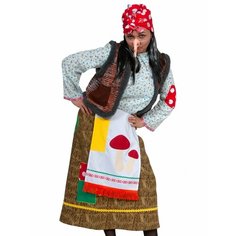 Карнавальный костюм "Баба-Яга дремучая", ВЗР, р-р XL (52-54/172) КАРНАВАЛОФФ