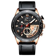 Наручные часы CRRJU, черный