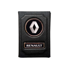 Обложка для автодокументов Renault 2453-4, черный