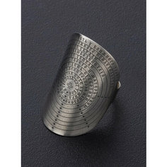 Кольцо Angelskaya925, серебро, 925 проба, чернение, размер 16, черный, серебряный Ангельская925