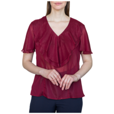 Блуза Galar, размер 50, бордовый