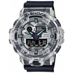 Наручные часы CASIO G-Shock GA-700SKC-1A, бесцветный, черный