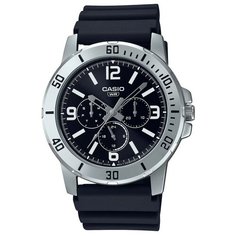 Наручные часы CASIO Collection MTP-VD300-1B, серебряный, черный