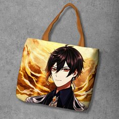 Сумка шоппер Anime Dakimakura, фактура рельефная, мультиколор