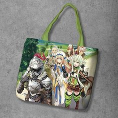 Сумка шоппер Anime Dakimakura, фактура рельефная, мультиколор