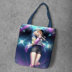 Сумка шоппер Anime Dakimakura, фактура рельефная, мультиколор