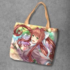Сумка шоппер Anime Dakimakura, фактура рельефная, мультиколор