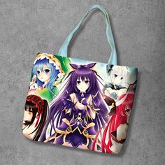 Сумка шоппер Anime Dakimakura, фактура рельефная, мультиколор
