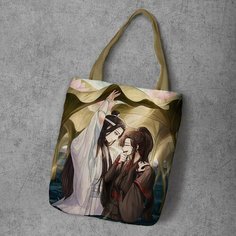 Сумка шоппер Anime Dakimakura, фактура рельефная, мультиколор