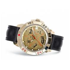 Наручные часы Восток Командирские, черный