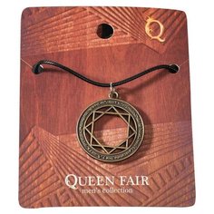 Колье Queen Fair, длина 48 см, коричневый, черный