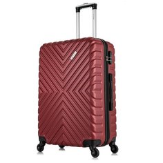 Умный чемодан Lcase New Delhi NEWD0108, 93 л, размер L, красный, бордовый