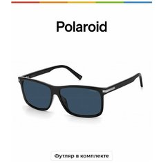 Солнцезащитные очки Polaroid Polaroid PLD 2075/S/X D51 C3 PLD 2075/S/X D51 C3, черный, синий