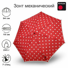 Мини-зонт Knirps, красный, белый
