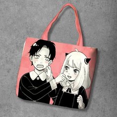 Сумка шоппер Anime Dakimakura, фактура рельефная, мультиколор