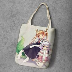 Сумка шоппер Anime Dakimakura, фактура рельефная, мультиколор