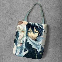 Сумка шоппер Anime Dakimakura, фактура рельефная, мультиколор