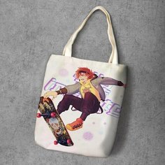 Сумка шоппер Anime Dakimakura, фактура рельефная, мультиколор