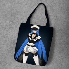 Сумка шоппер Anime Dakimakura, фактура рельефная, мультиколор