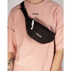 Сумка поясная YOUS, фактура матовая, черный