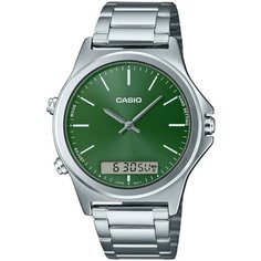Наручные часы CASIO Collection MTP-VC01D-3E, зеленый, серебряный
