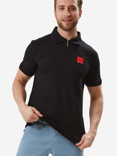 Рубашка поло мужское с короткий рукавом спортивное Rizziano, Черный
